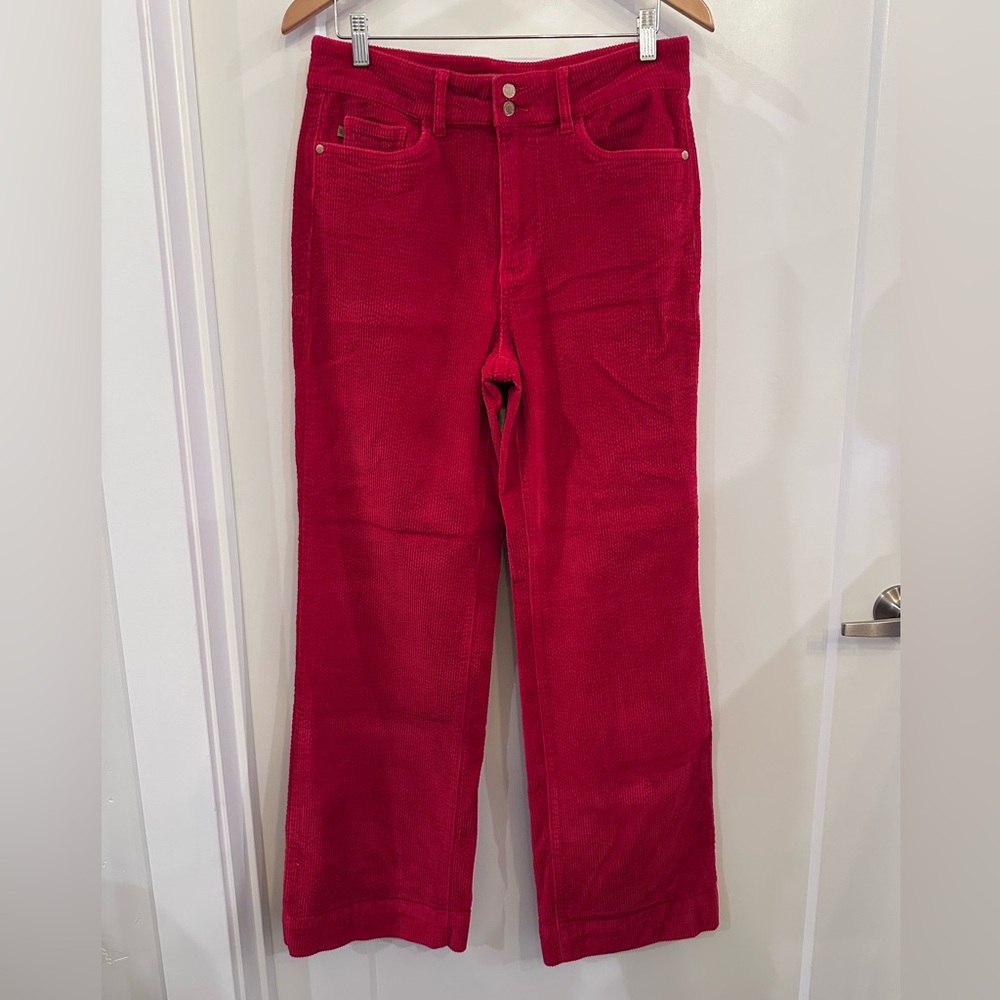 Judy Blue Red Flare Women's Courderoy